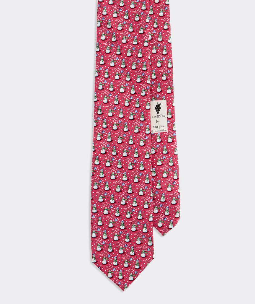 Snowman Silk Tie Product Image