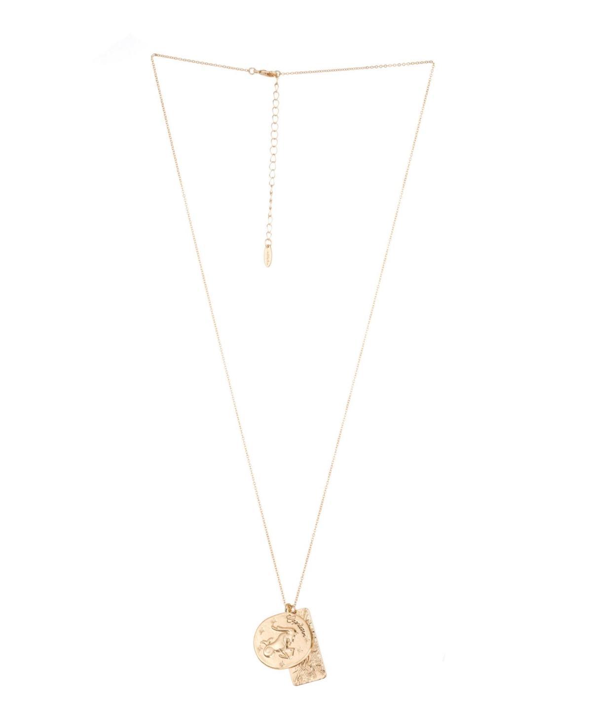 Ettika Womens Zodiac Double Charm Necklace Product Image