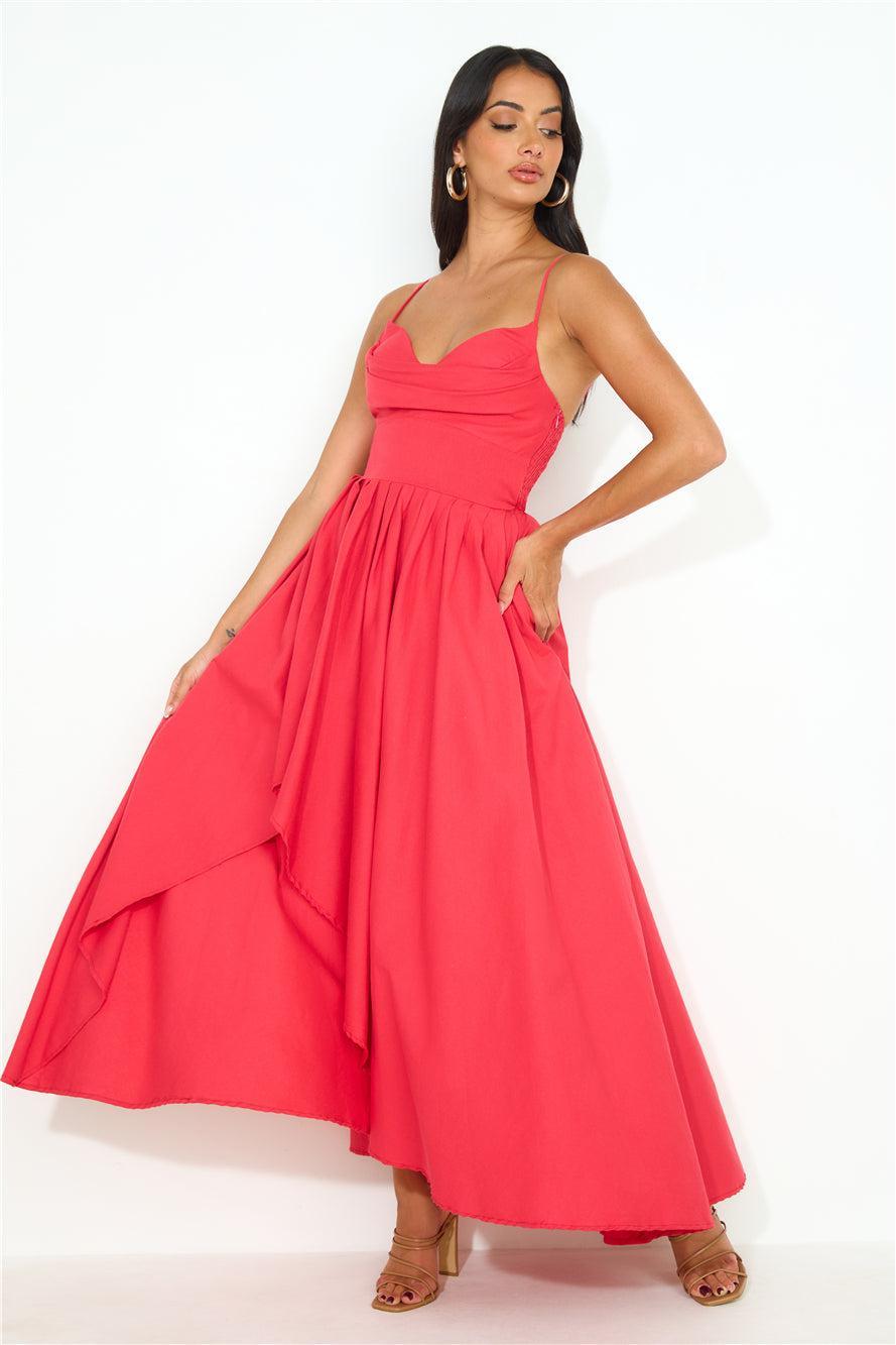 My Standards Maxi Dress Red Product Image