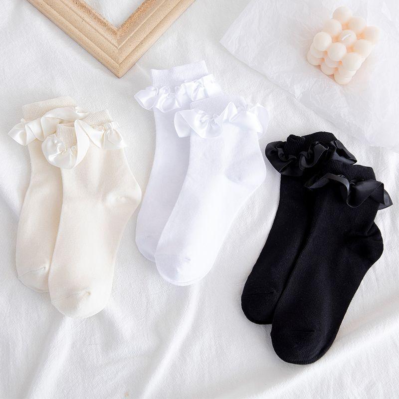 Set of 3: Ruffle Trim Socks Product Image