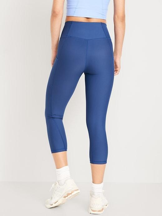 High-Waisted PowerSoft Crop Leggings Product Image