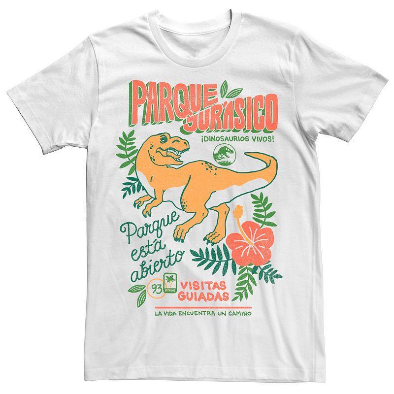 Mens Jurassic Park Spanish Opening Day Poster Tee Product Image