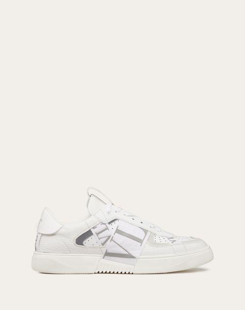 LOW-TOP CALFSKIN VL7N SNEAKER WITH BANDS Product Image