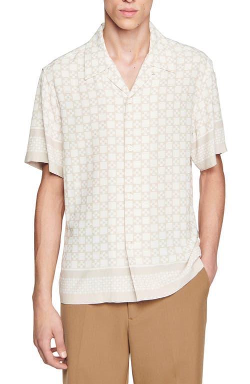 Mens Square Cross Short-Sleeved Shirt Product Image