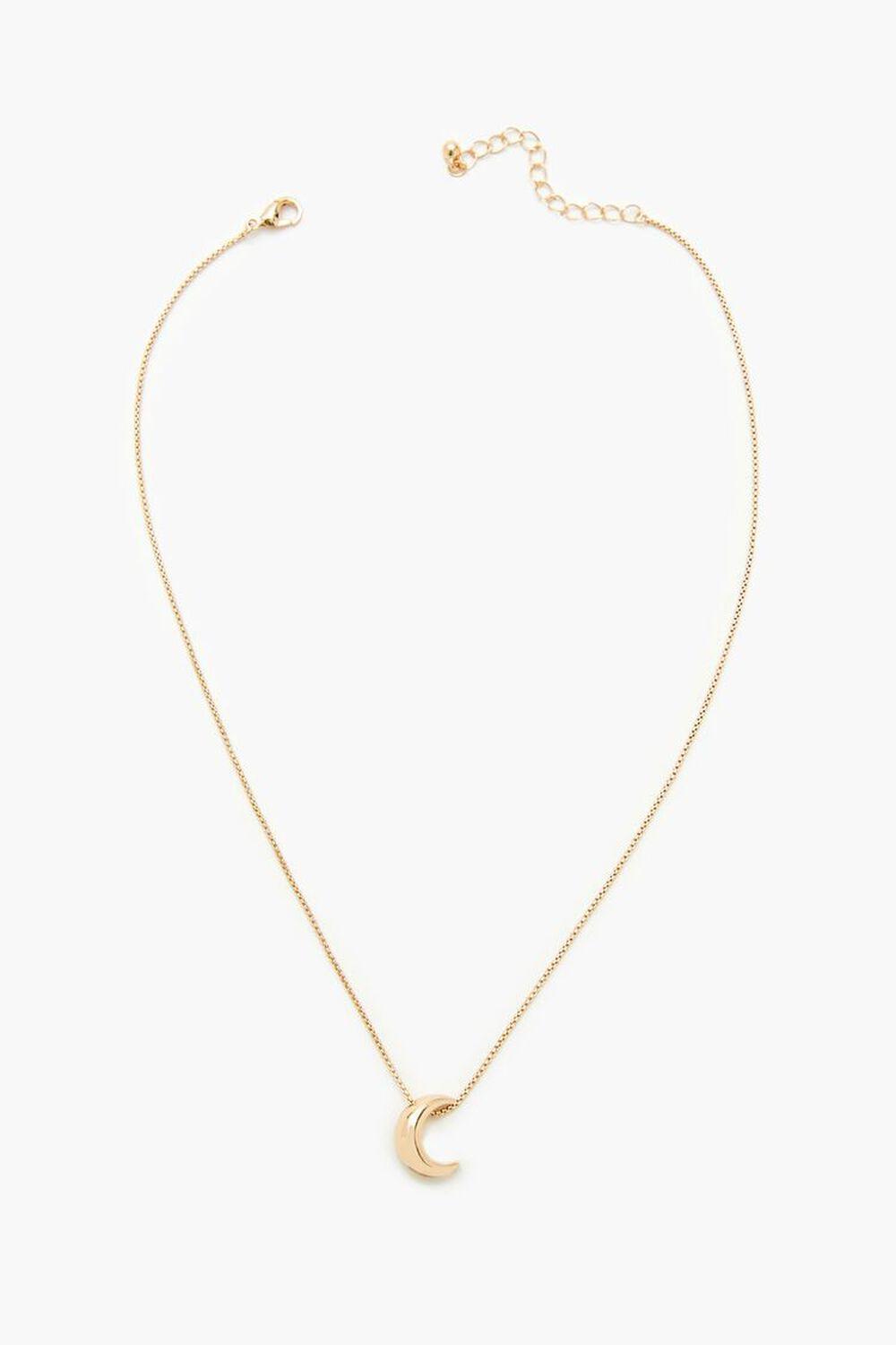 Crescent Moon Pendant Necklace | Forever 21 Product Image