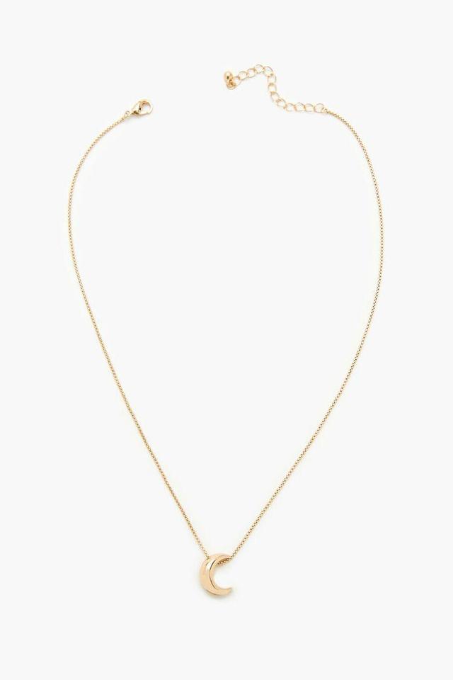 Crescent Moon Pendant Necklace | Forever 21 Product Image