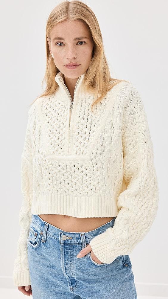 STAUD Cropped Hampton Sweater | Shopbop Product Image