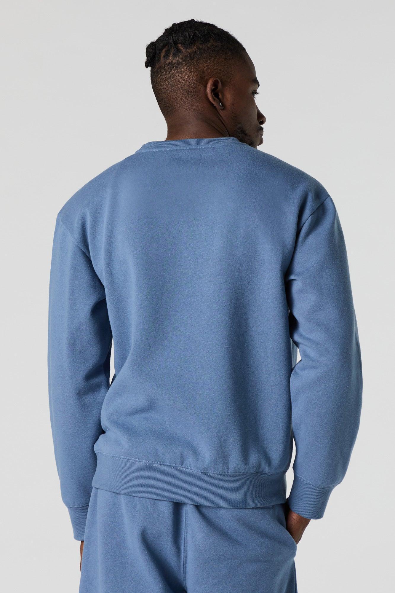 City Embossed Fleece Sweatshirt Male Product Image