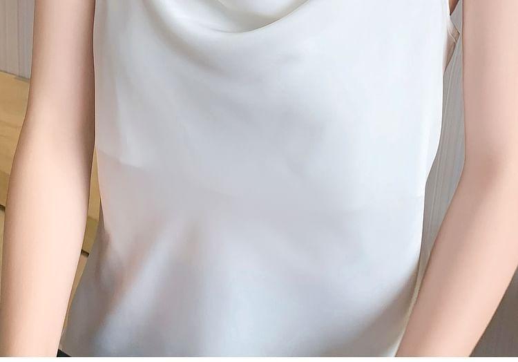 Cowl Neck Plain Cami Top Product Image