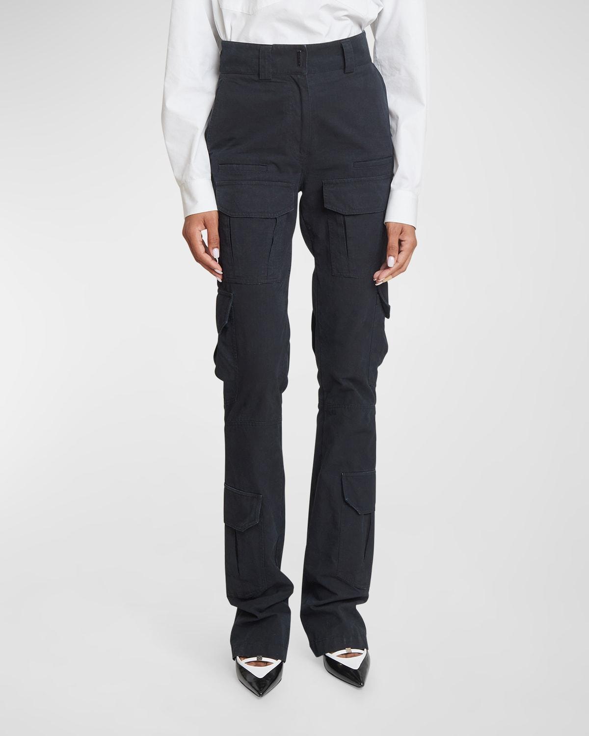 Mulit Pocket Bootleg Cargo Trousers Product Image