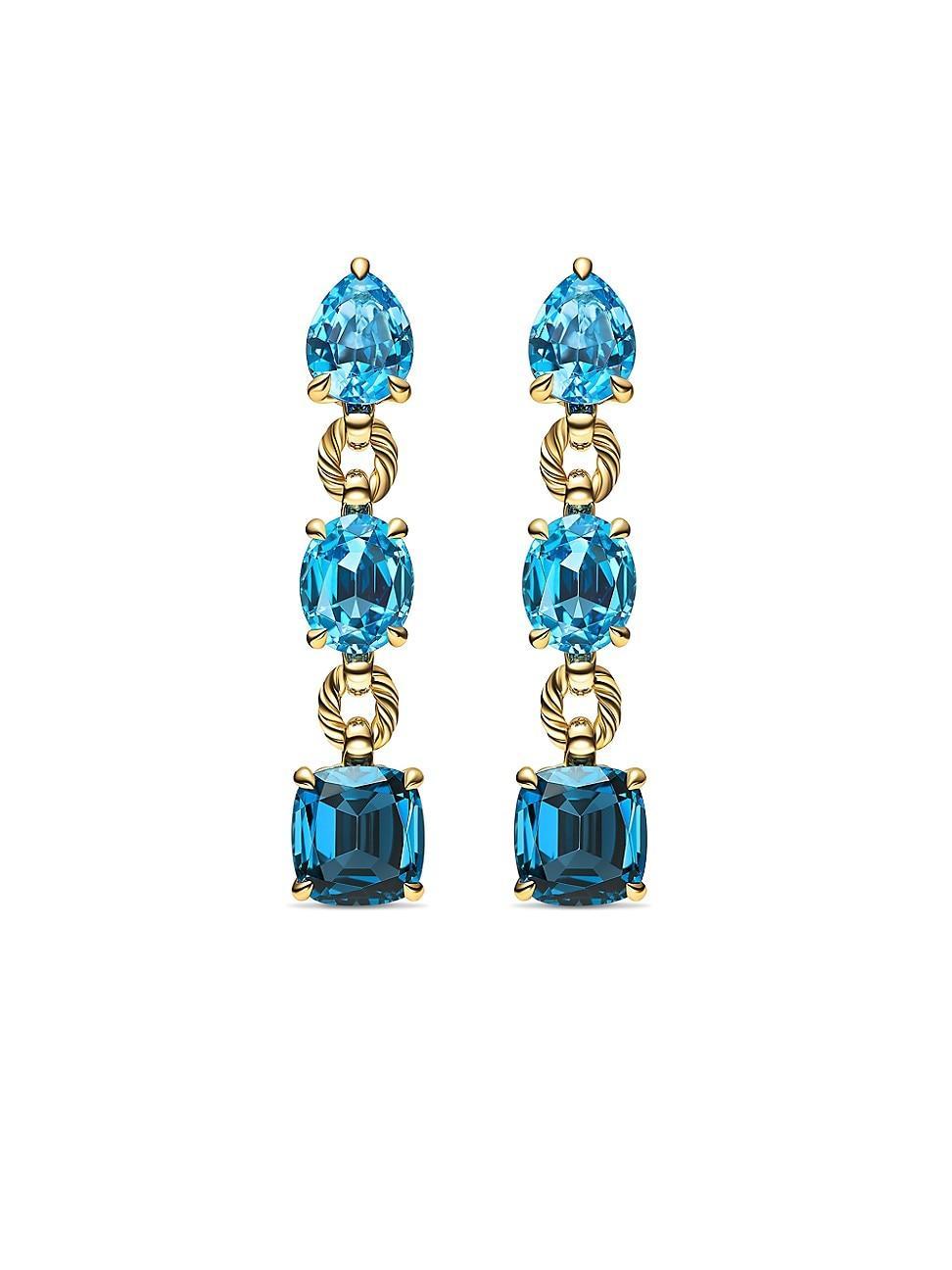 Womens Marbella Drop Earrings in 18K Yellow Gold Product Image