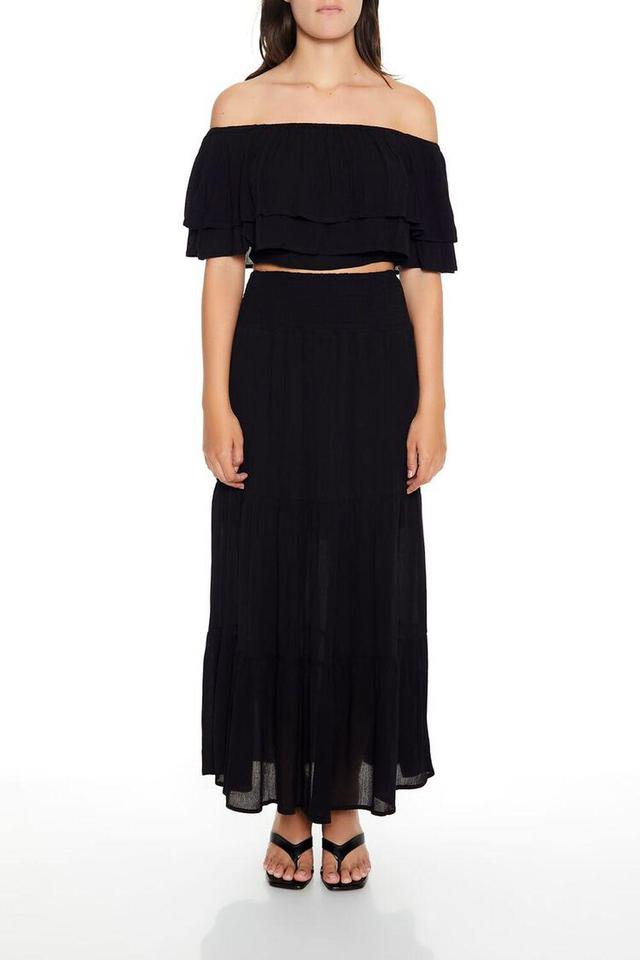 Flounce Crop Top & Maxi Skirt Set | Forever 21 Product Image