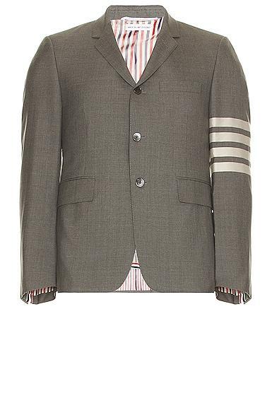 Thom Browne 4 Bar Mlange Wool Sport Coat Product Image