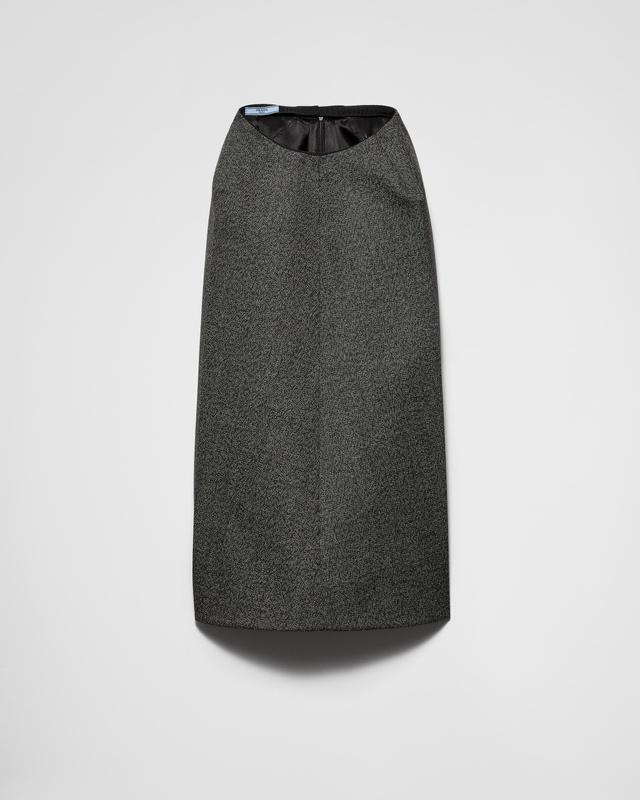 Mouliné midi-skirt Product Image