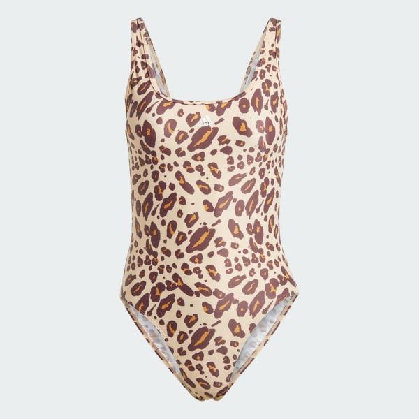 Essentials Animal Print U-Back Swimsuit Product Image