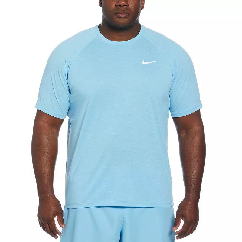 Big & Tall Nike Dri-FIT UPF 40+ Heathered Hydroguard Swim Top, Mens Product Image