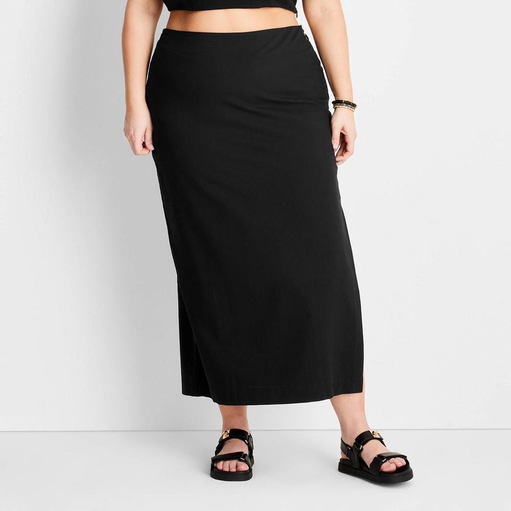 Womens Cutout O-Ring Maxi Skirt - Future Collective with Jenee Naylor Black 17 product image