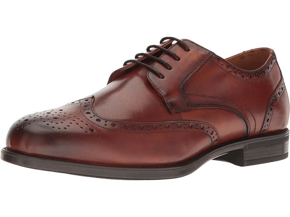 Florsheim Midtown Wingtip Oxford (Cognac Smooth) Men's Lace Up Wing Tip Shoes Product Image