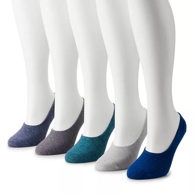 Womens Sonoma Goods For Life 5-Pack No-Show Socks Blue Product Image