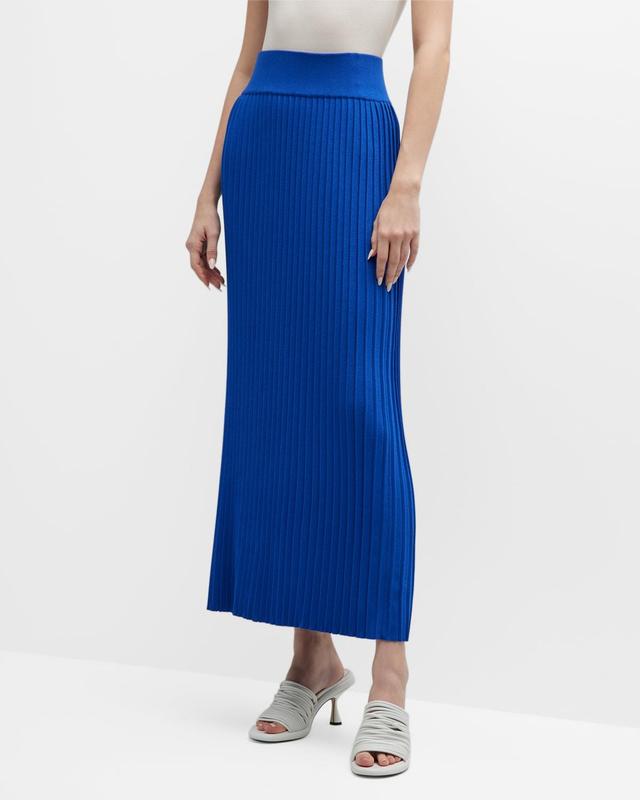 Misook Ribbed Midi Skirt Product Image