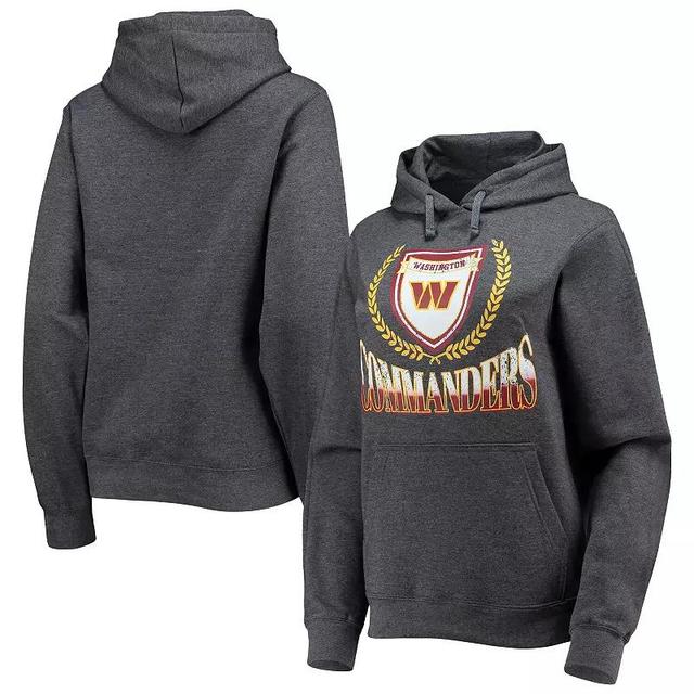 Womens WEAR by Erin Andrews Heathered Gray Washington Commanders Fleece Pullover Hoodie Product Image