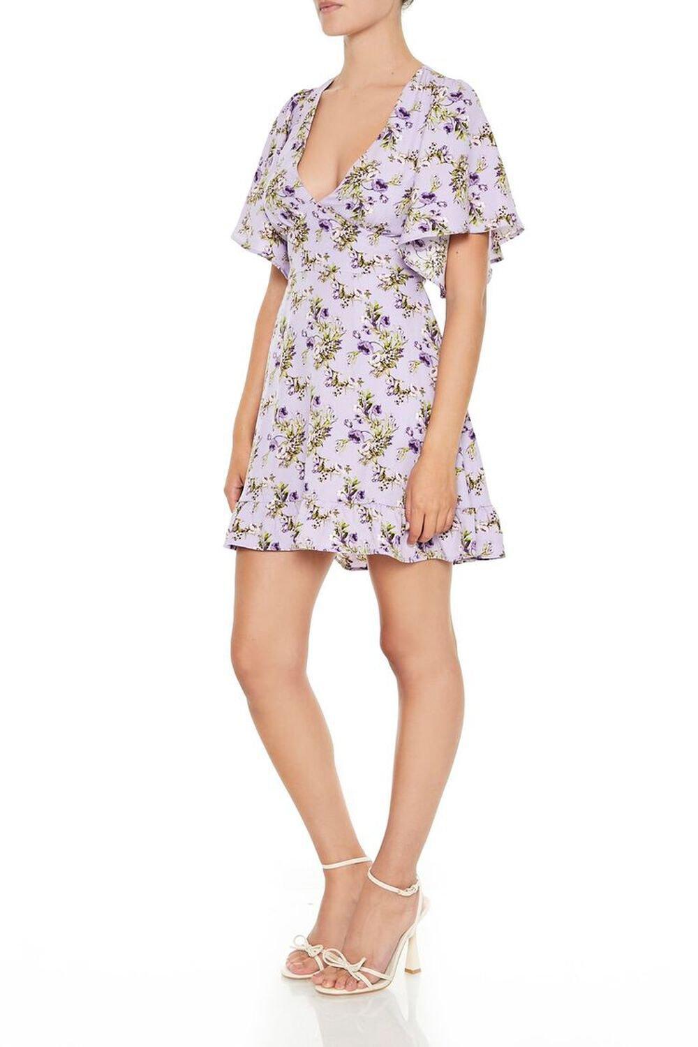 Floral Print Cutout Mini Dress | Forever 21 Product Image