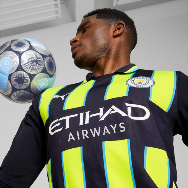 Manchester City 24/25 Men's Replica Away Long Sleeve Soccer Jersey Product Image