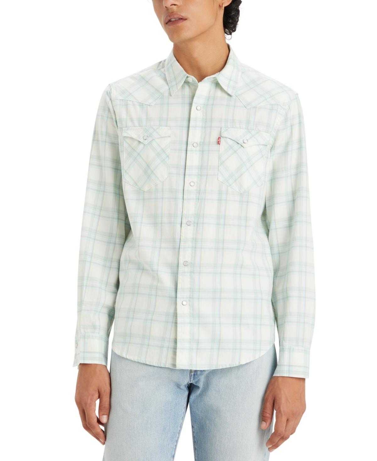 Levis Long Sleeve Plaid Western Shirt Product Image