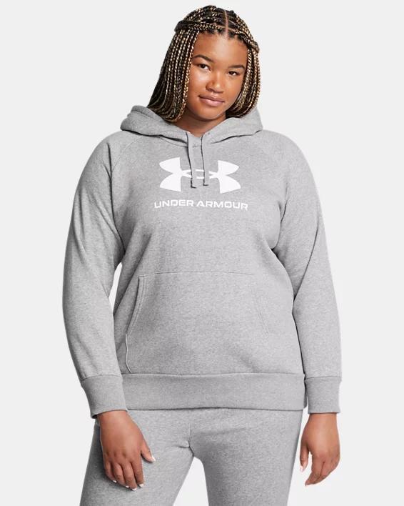 Womens UA Rival Fleece Logo Hoodie Product Image