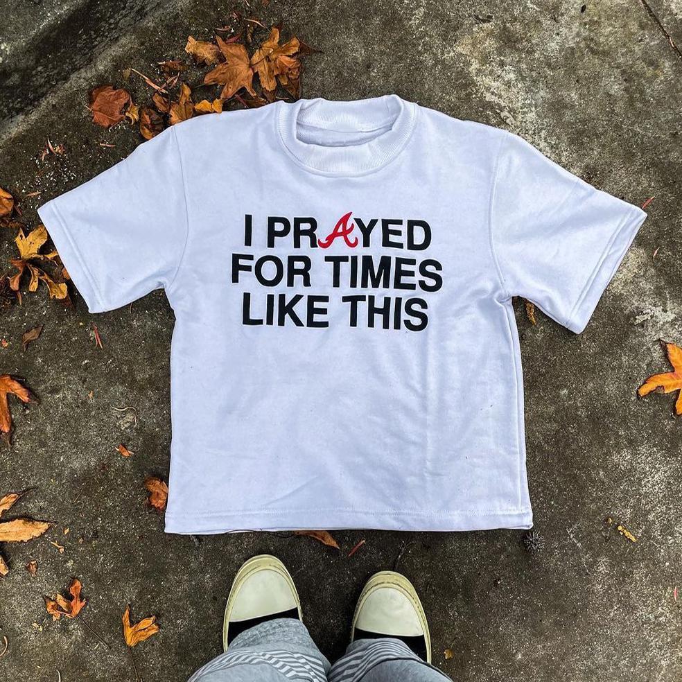 Sopula I Pray For Times Like This Graphic Cotton T-Shirt Product Image