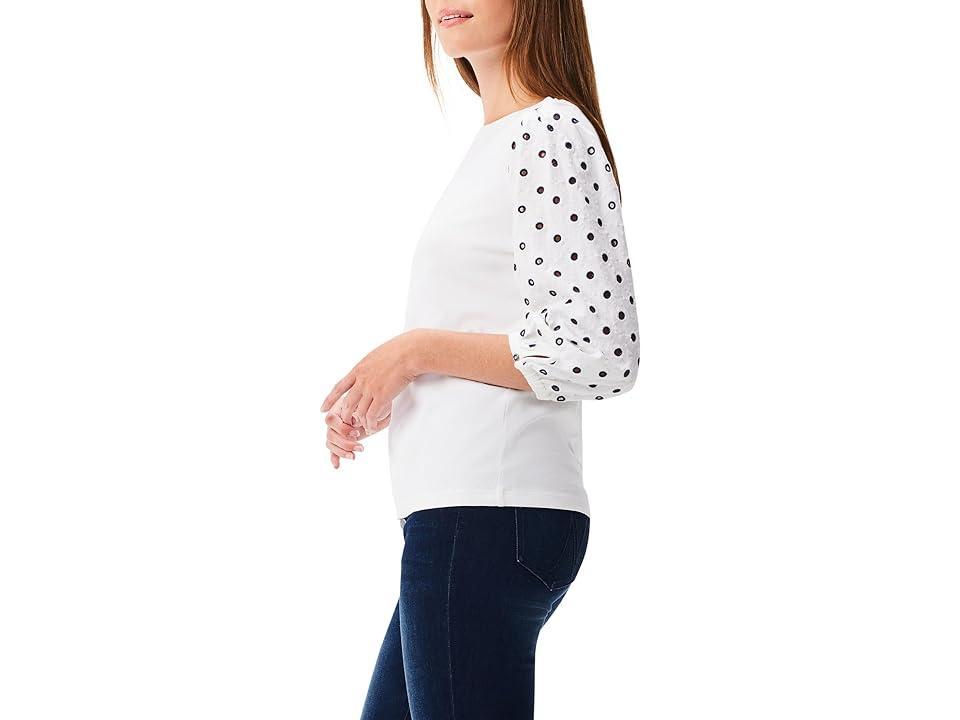 NIC+ZOE Eyelet Breeze Top Multi) Women's Clothing Product Image