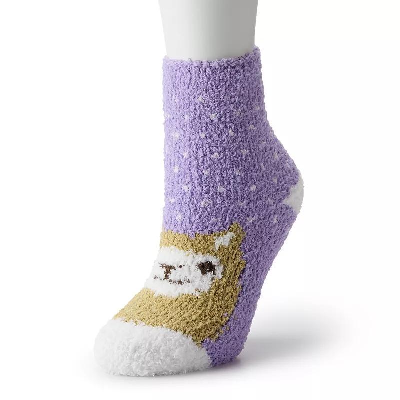 Womens Shine Llama Cozy Slipper Socks Product Image