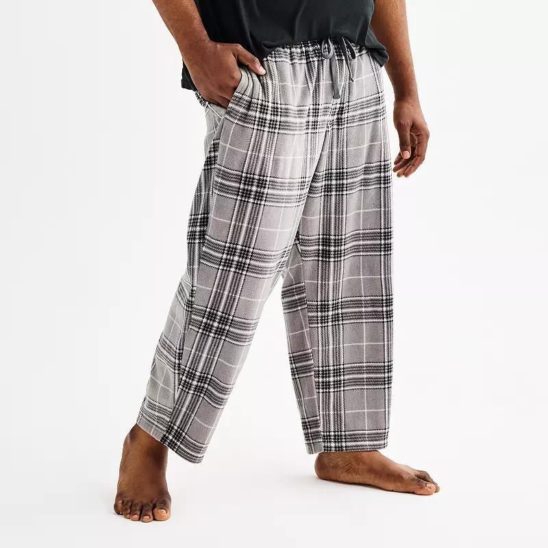 Big & Tall Sonoma Goods For Life Microfleece Sleep Pants, Mens Product Image