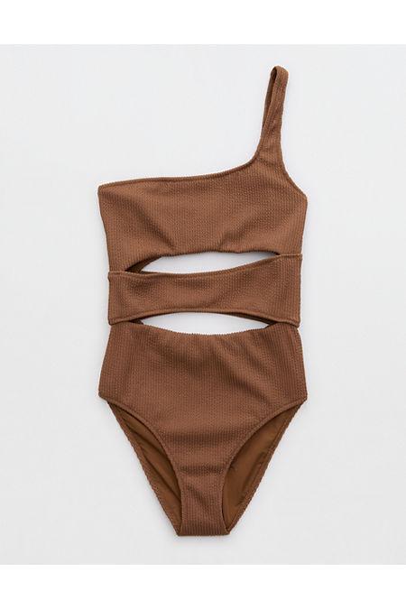 Aerie Crinkle Full Coverage One Piece Swimsuit Women's Product Image