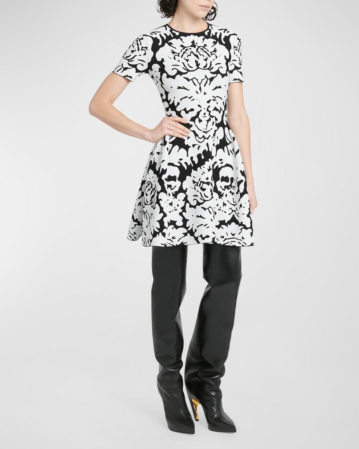 Womens Printed Jacquard Minidress Product Image