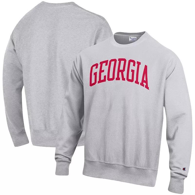 Mens Champion Heathered Gray Indiana Hoosiers Arch Reverse Weave Pullover Sweatshirt IND Grey Product Image