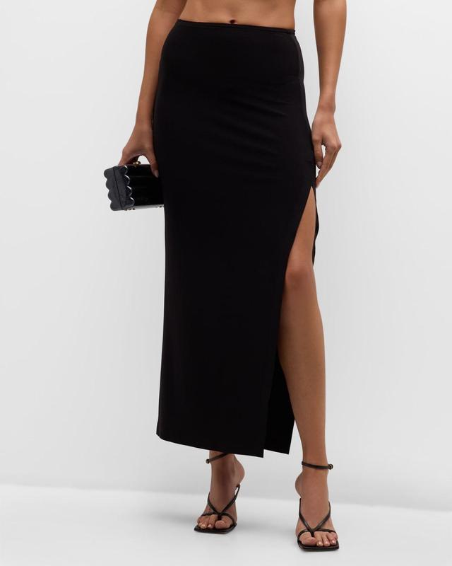 Norma Kamali Side Slit Skirt Product Image