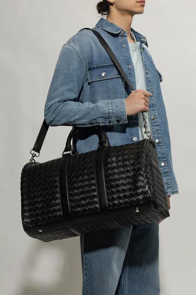 Leather Duffel Bag In Black Product Image