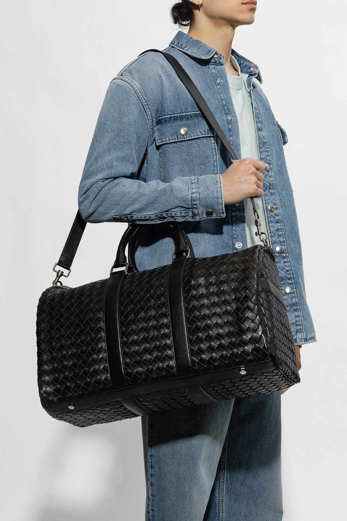 Leather Duffel Bag In Black Product Image