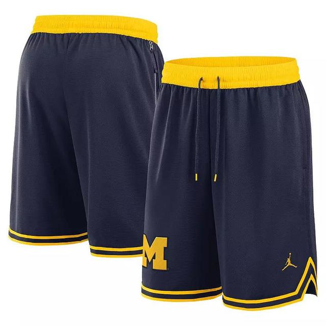 Mens Nike Michigan Wolverines Performance Basketball Shorts Blue Product Image