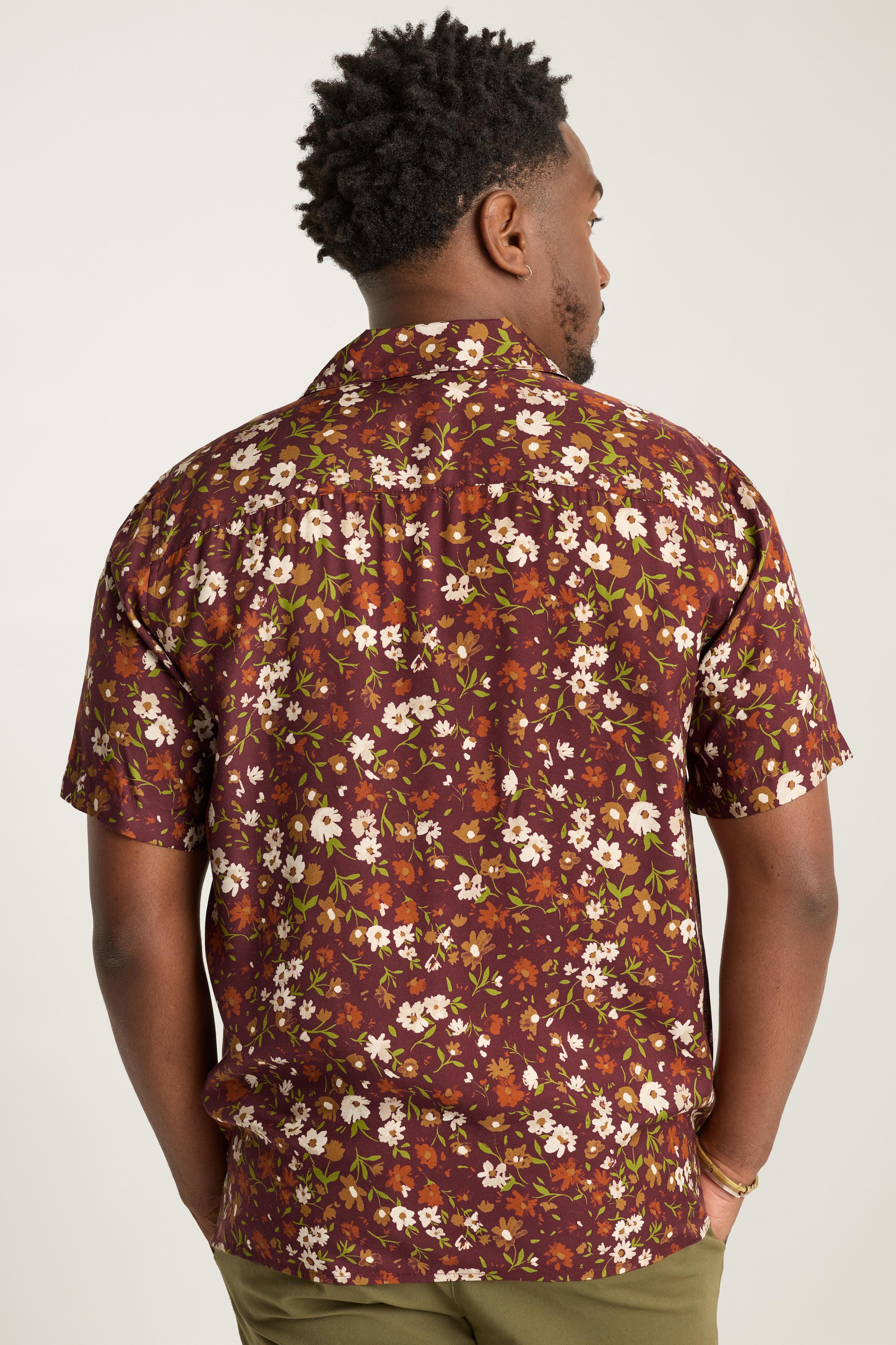 Riviera Silk Blend Cabana Shirt Product Image