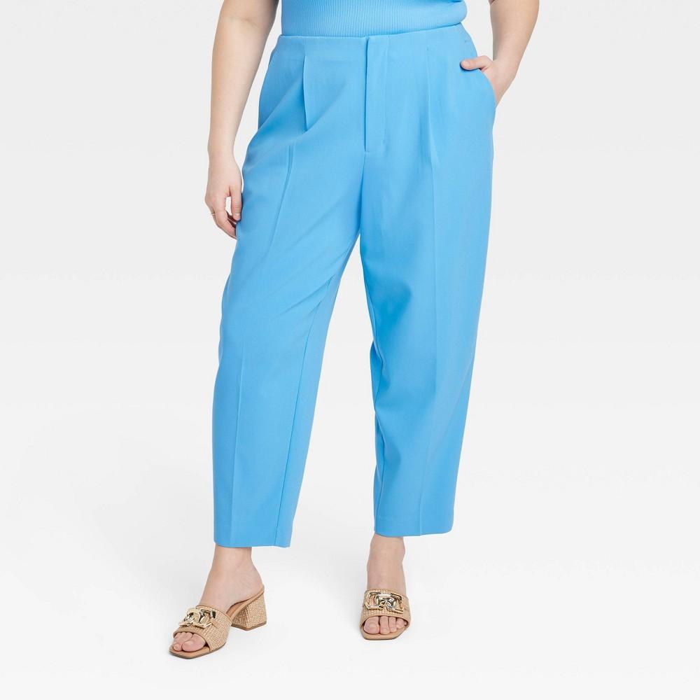 Womens High-Rise Tailored Trousers - A New Day Blue 26 Product Image