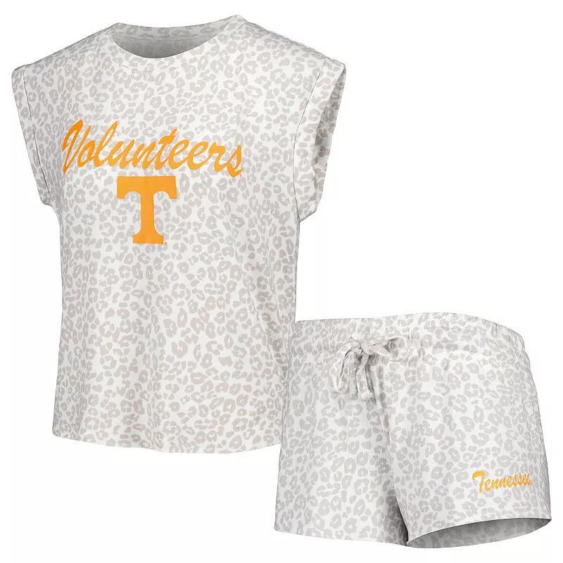 Womens Concepts Sport Cream Tennessee Volunteers Montana T-shirt and Shorts Sleep Set Product Image