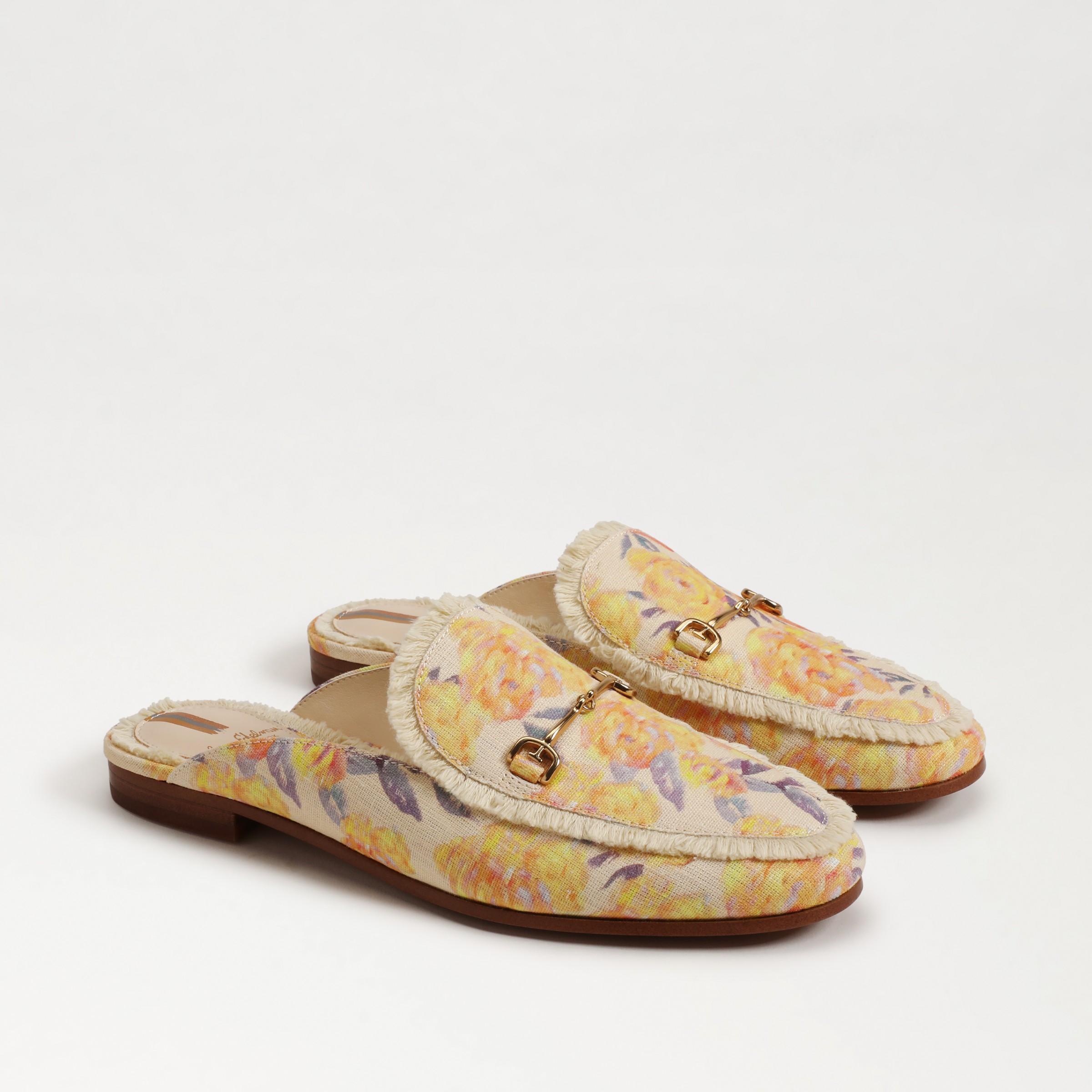 Sam Edelman Linnie Fray Floral Fabric Bit Buckle Loafer Mules Product Image