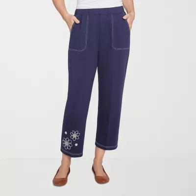 Alfred Dunner Block Island Womens Straight Pull-On Pants Product Image