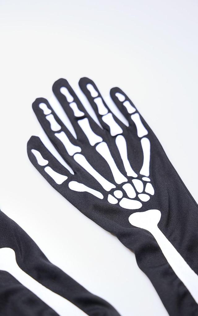 Black Skeleton Gloves Product Image