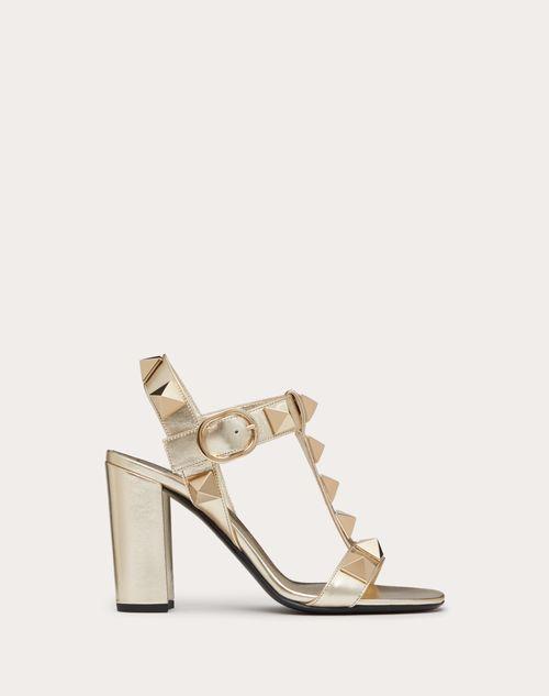 ROMAN STUD METALLIC NAPPA LEATHER AND MATCHING STUD SANDAL 90MM Product Image