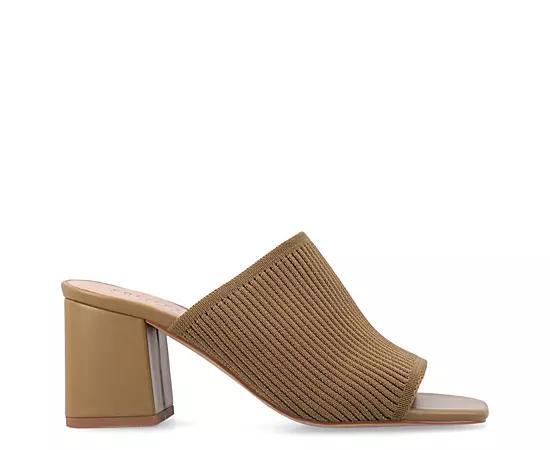 Journee Collection Womens Lorenna Block Heel Slide Sandals Product Image