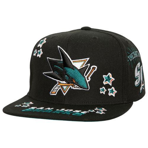 Mitchell & Ness Mens San Jose Sharks Mitchell & Ness Sharks All Out Snapback - Mens Product Image