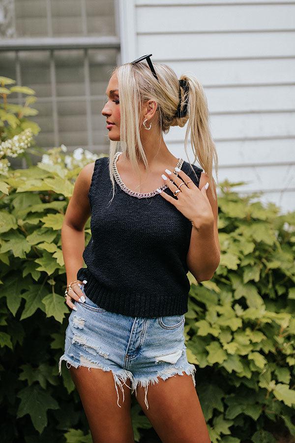 Truly Talented Knit Top In Black Product Image